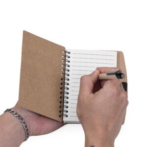 Bloco de anotações com caneta personalizado